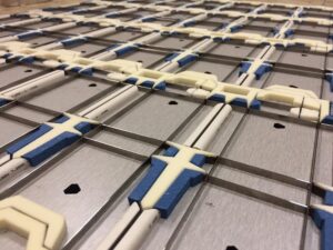 Обрезинивание плоского вырубного штампа