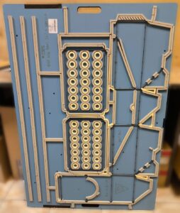 Штанцформа для плоской высечки с кружками, балансировочными ножами